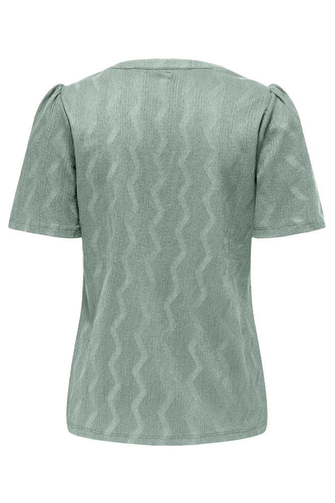 ONLDIA S/S V-NECK PLEAT TOP CS JRS 15333479 JADEITE